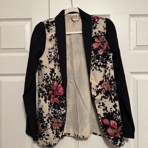 Pins & Needles Open Floral Blazer